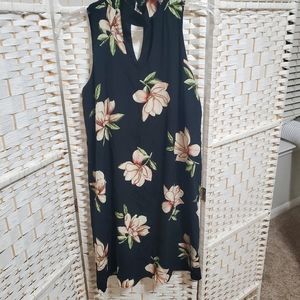 Vision mini dress with key holes in front and back